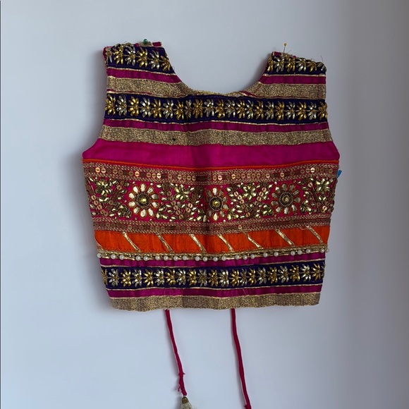 Multicolor Embroidered and beaded toddler top - Picture 1 of 6